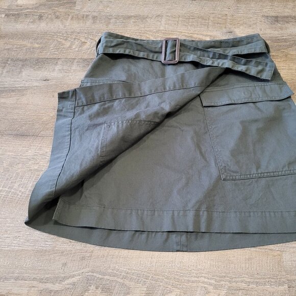 BANANA REPUBLIC | Utility Wrap Skirt Belted | Sz. 8 - Picture 4 of 10